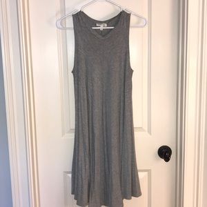 Grey Knee-Length T-shirt tank dress